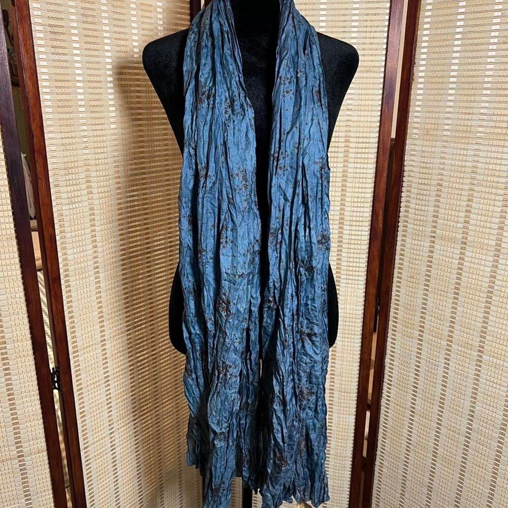 GreenSewn Upcycled Silk Sari Crinkle Scarf/Wrap